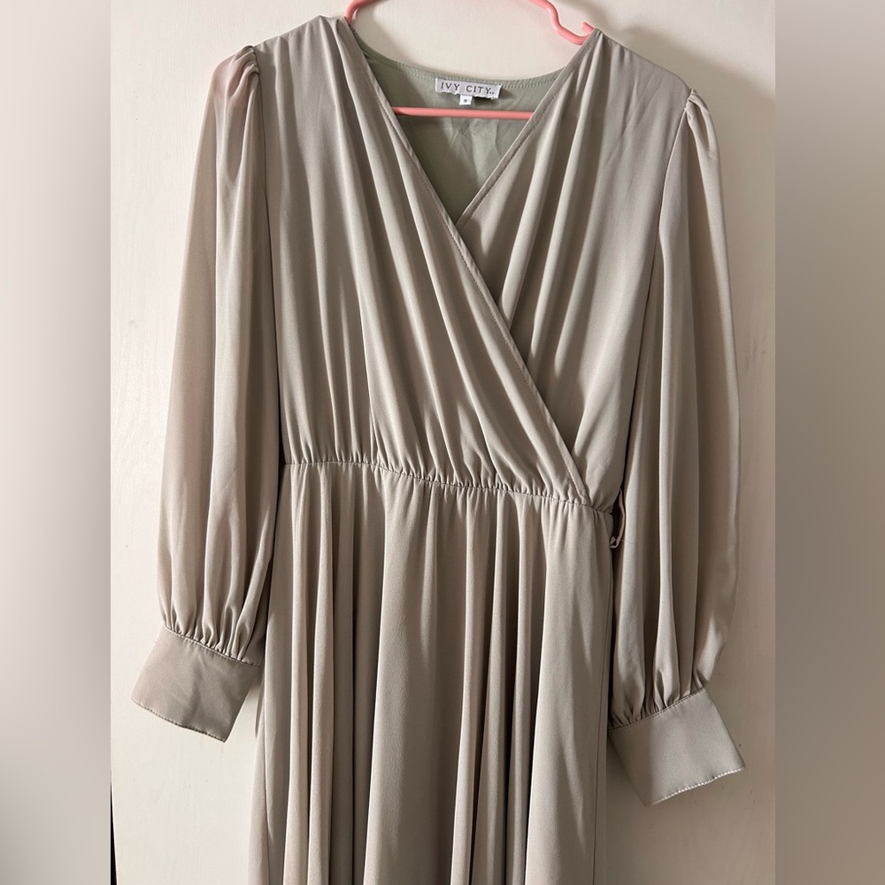 Ivy city andie dress sage - Picture 4 of 7
